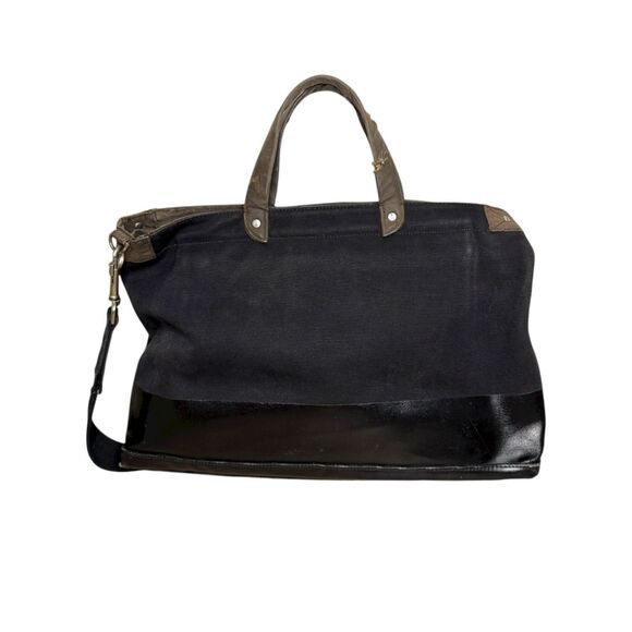 JACK SPADE Dipped Canvas York Briefcase Messenger Bag Distressed Hipster School - Picture 4 of 11